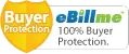 Get the 100% Buyer Protection when you checkout with eBillme.