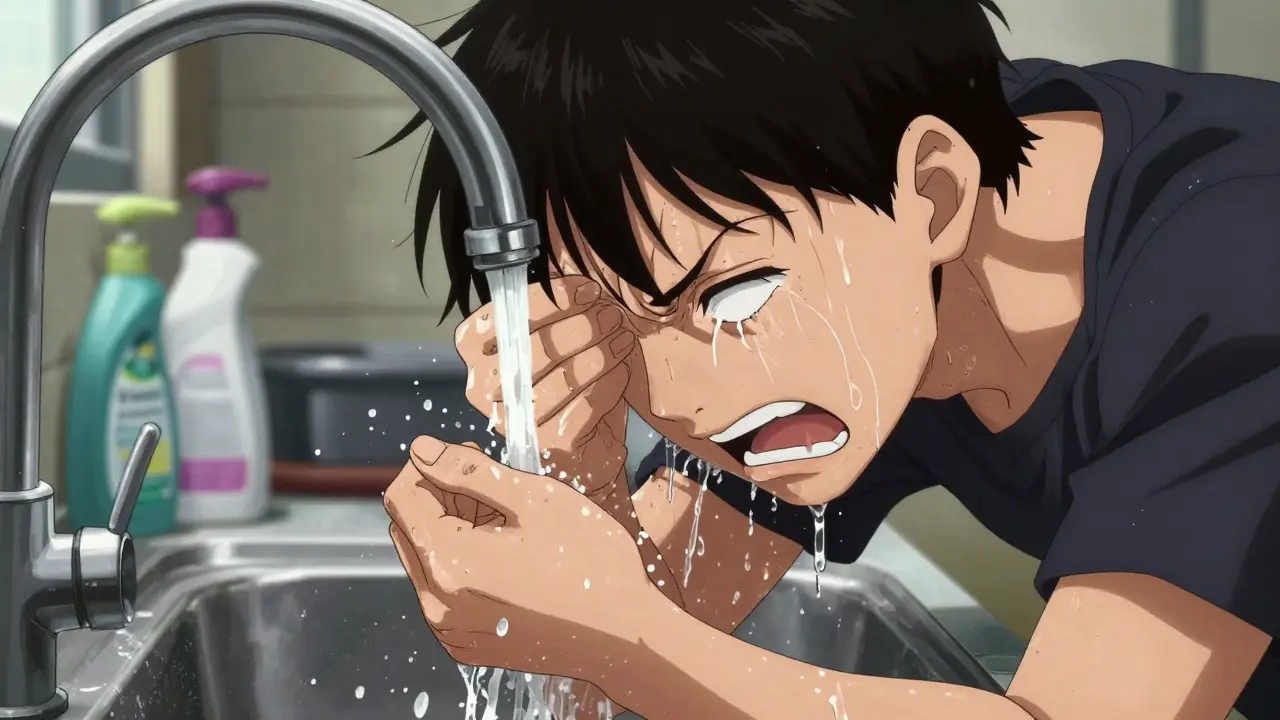 Ocular Trauma: What to Do When Chemicals Hit Your Eye