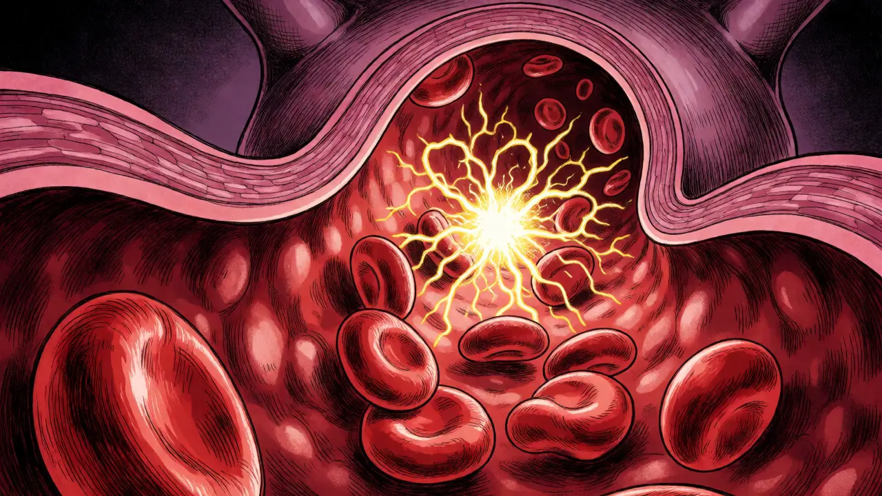 Vasodilation and energy production visualization